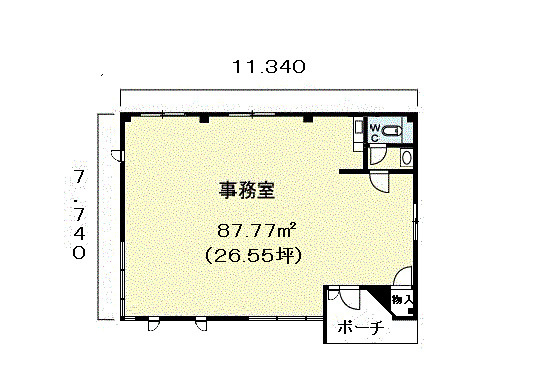 【間取り】 | 可部南３丁目事務所２２５１１