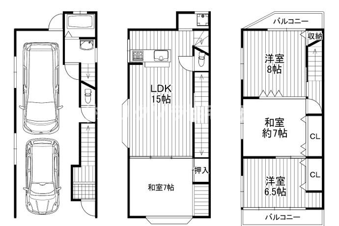岸和田3丁目　中古一戸建ての間取り|間取り図はいかがですか？ご希望を叶える間取りですか？リビングの広さは？水回りの位置は？カウンターキッチン？など色々な情報が集約されています。弊社ではリフォームなどのご相談も承っております。