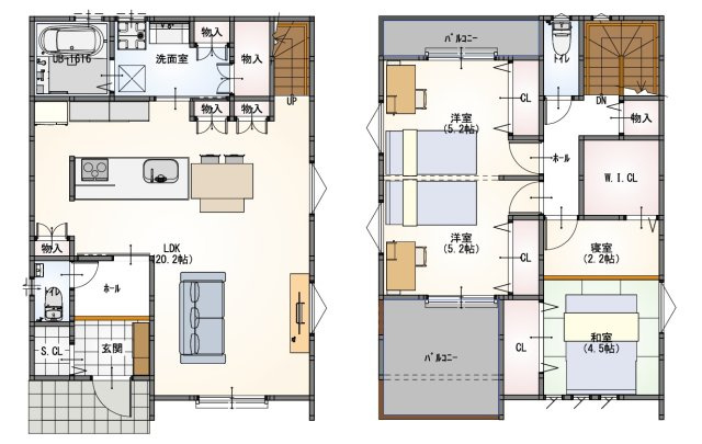 【建築条件付き土地】グラッド・タウン谷川の参考プラン|■弊社でも、もちろん建築可能です！！ご相談下さい♪♪
■省エネ基準適合住宅、耐震等級３のお家です♪♪ 