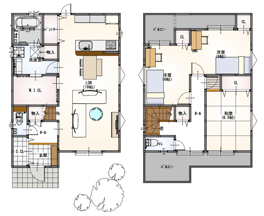 38坪×自由設計×交通利便◎の完成予想図|■弊社でも、もちろん建築可能です！！ご相談下さい♪♪
■省エネ基準適合住宅、耐震等級３のお家です♪♪ 