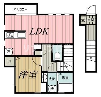 An's court天台（アンズコートテンダイ）の間取り