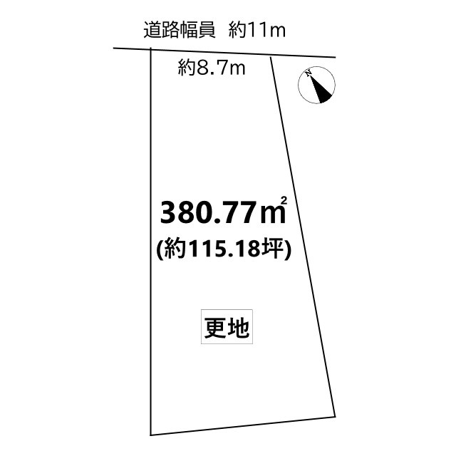 北白川上池田町 土地の土地図