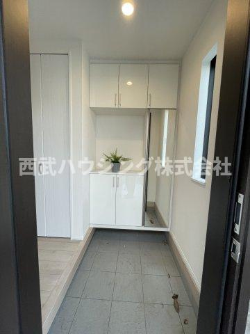 【仲介手数料無料】所沢市上新井全８棟Ｆ号棟　所沢市の新築住宅なら西武ハウジングの玄関