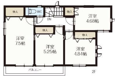 【仲介手数料無料】所沢市上新井全８棟Ｆ号棟　所沢市の新築住宅なら西武ハウジング