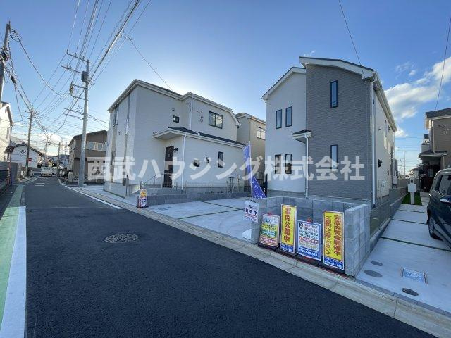 【仲介手数料無料】所沢市上新井全８棟Ｆ号棟　所沢市の新築住宅なら西武ハウジングの前面道路含む現地写真