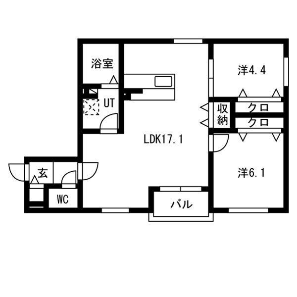 クラージュ浄心の間取り