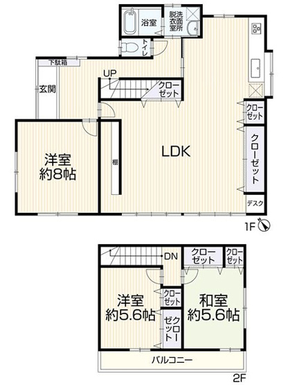 【間取り】 | 東区下原2丁目　戸建て | 内外装リフォーム済！広々3LDK！【駐車3台可】【耐震補強工事実施済み】