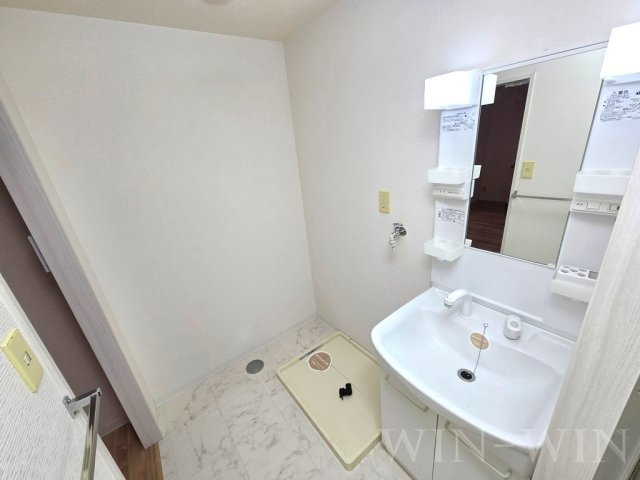 フレグランス三ツ相 C棟の洗面所