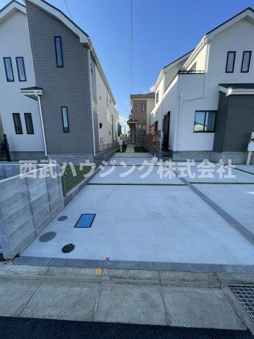 【仲介手数料無料】所沢市上新井全８棟Ｇ号棟　所沢市の新築住宅なら西武ハウジングの前面道路含む現地写真