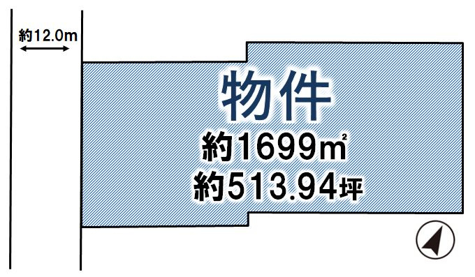 筑西市藤ケ谷の土地図