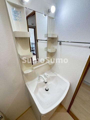 モリタハイツの洗面所|スペースが確保できる洗面所です