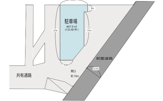 寝屋川市讃良西町　倉庫・駐車場の間取り