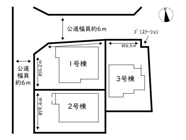 【区画図】 | 太子町矢田部4期／全3棟