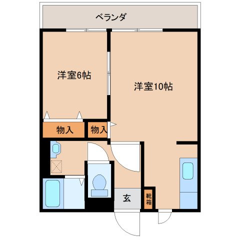 レトアコトブキEの間取り