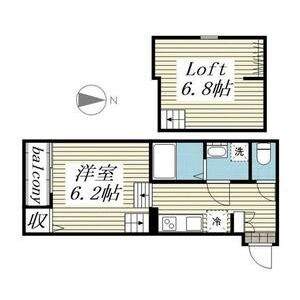アルバーノ大江　B棟の間取り