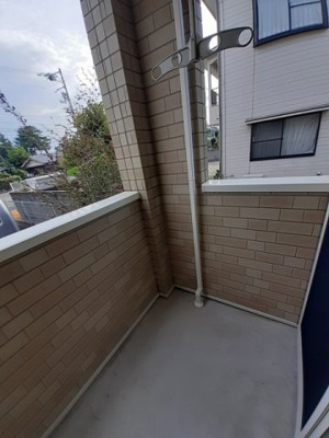 【バルコニー】 | ミニヨン・アンジュ | 広々としたバルコニーです