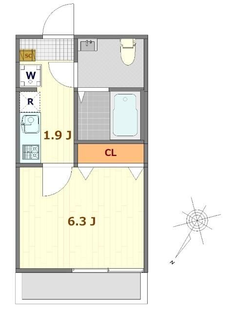キャメル南古谷駅前通Ｃ棟の間取り