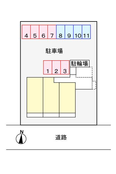 グレース新瑞の駐車場