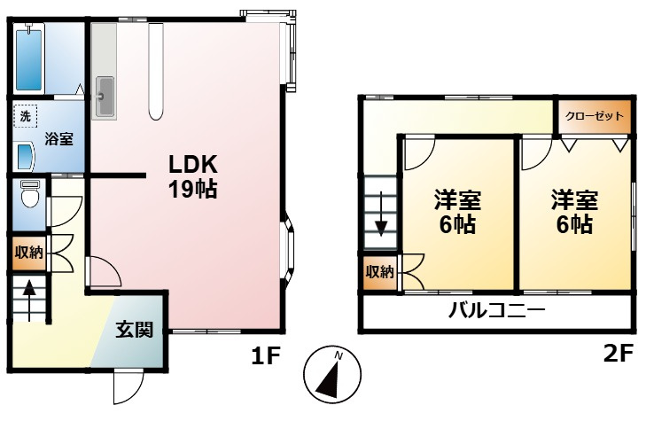 いすみ市岬町桑田2526中古戸建ての間取り
