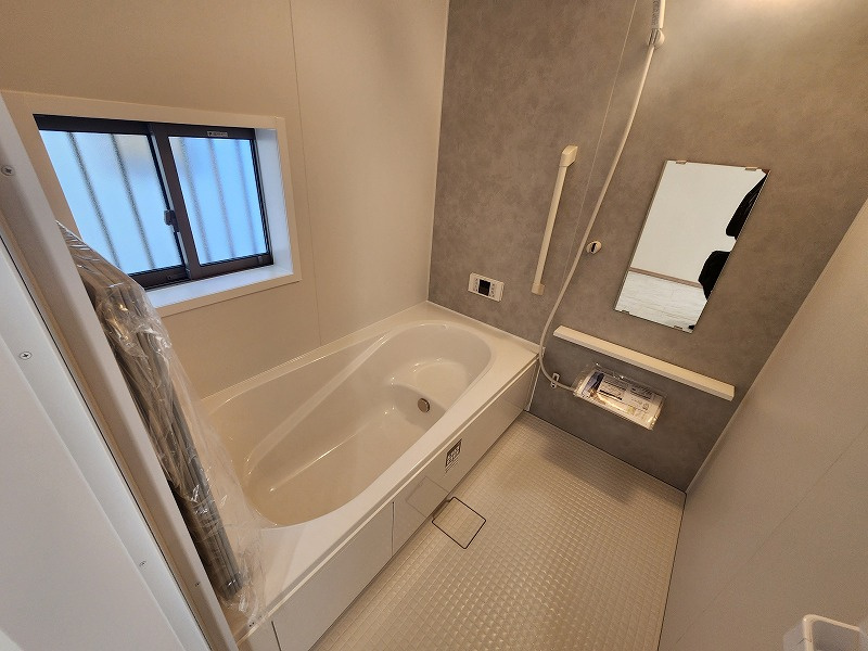 小牧市藤島２丁目　新築戸建　B号棟の浴室|日々の疲れを癒すお風呂付です