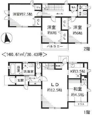 ガーデンホームズ長法寺の間取り