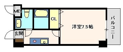 サザンリバー名谷の間取り