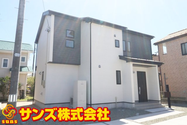 郡山市富田町字大徳南　　　2号棟　　　小山田小学校、郡山第６中学区の外観|北側から見た外観