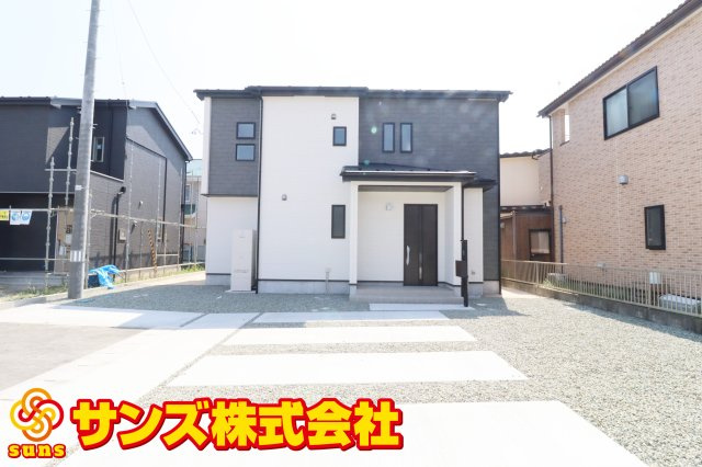 郡山市富田町字大徳南　　　2号棟　　　小山田小学校、郡山第６中学区の外観|北西側から見た外観