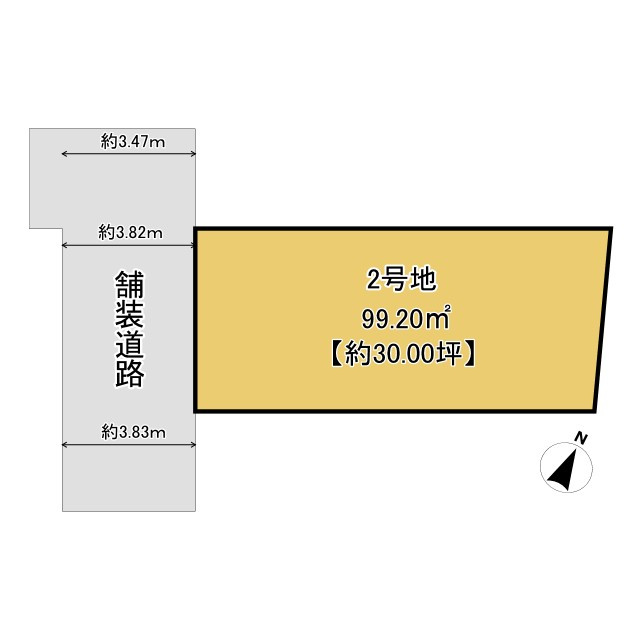 【価格改定】長岡京市奥海印寺門ノ町の区画図|閑静な住宅街♪