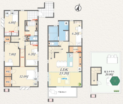 【完成予想図】 | 売地/碑文谷3丁目 | 食洗機・蛇口一体型浄水器付き、タカラスタンダードのシステムキッチン
ホーローパネルでお手入れ楽々
