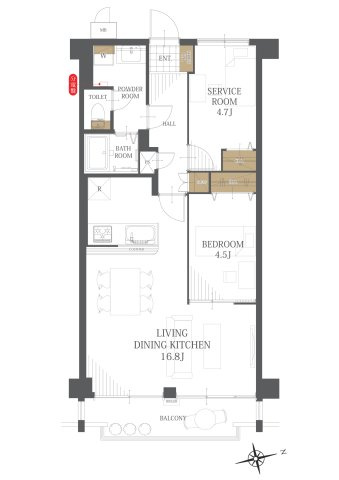 【間取り】三番町ハイツ 