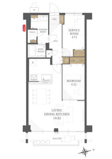 【間取り】三番町ハイツ 