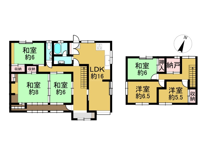 貸戸建　保津町六条口の間取り