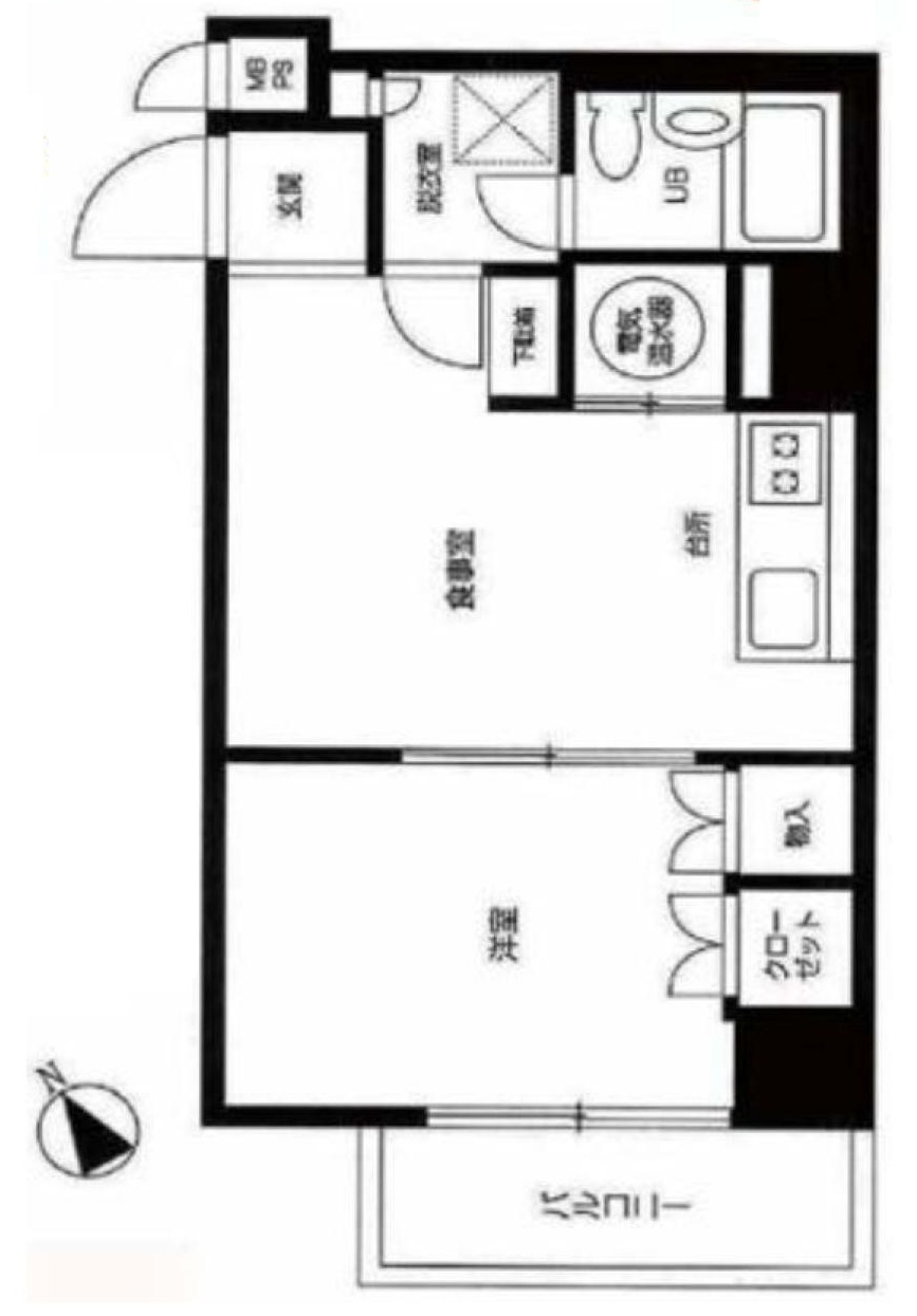 ライオンズマンション新宿一丁目の間取り
