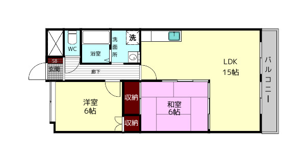 ベルデ帝塚山の間取り