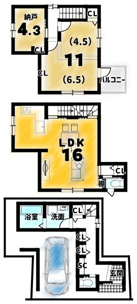 太秦安井藤ノ木町　建築条件付土地の地図