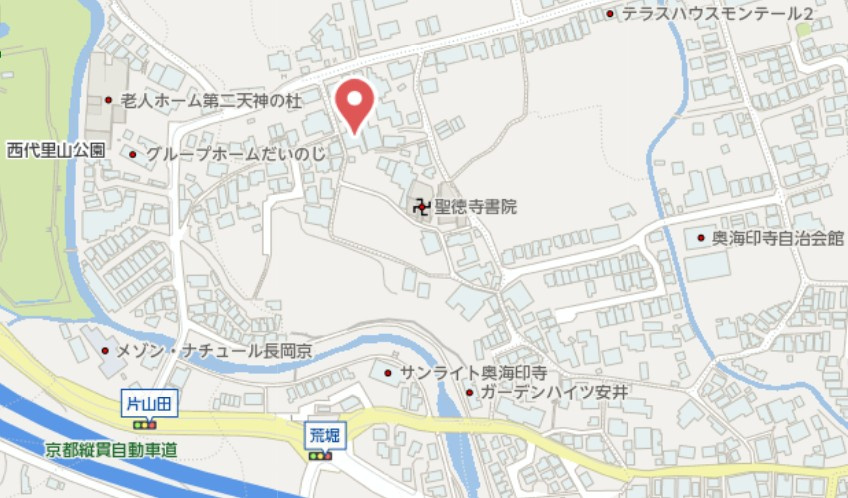 長岡京市奥海印寺門ノ町　新築戸建の地図