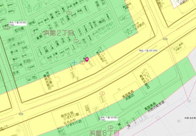 【地図】 | 浜館2丁目貸店舗