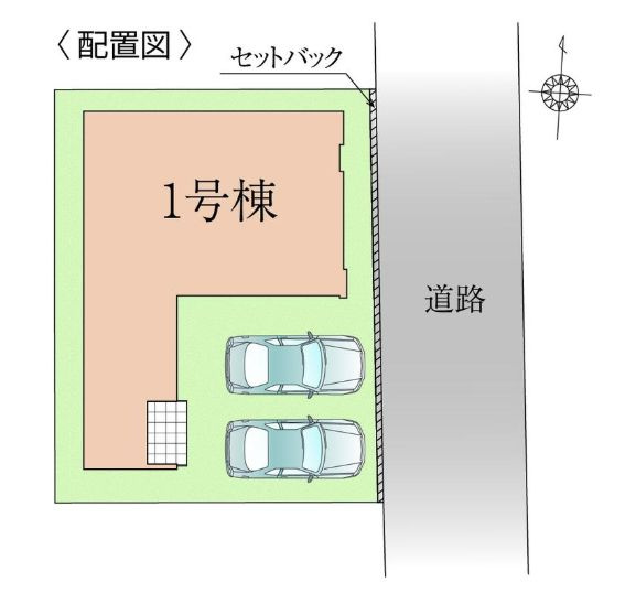 座間市緑ケ丘4丁目新築戸建て　4期1号棟の区画図|区画図「座間市緑ケ丘4丁目新築戸建て」