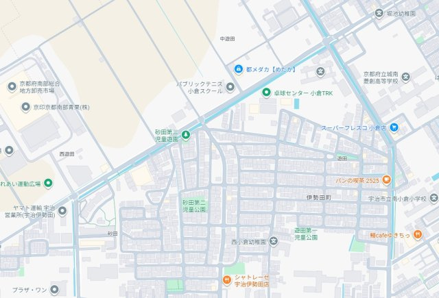 宇治市伊勢田町砂田　第2期　新築一戸建ての地図