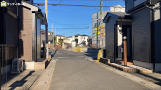 【前面道路含む現地写真】 | 草加市中根3丁目　中古一戸建て