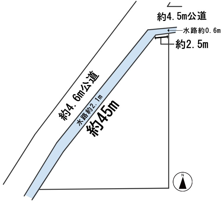 ６５８１０　岐阜市粟野西４丁目土地の区画図