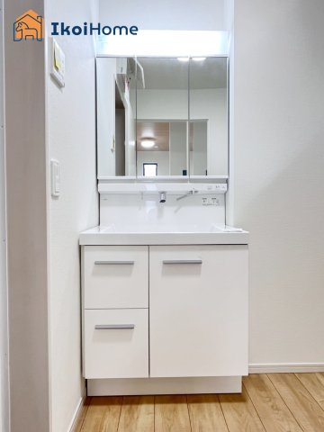 神戸市西区玉津町高津橋1期　新築戸建の洗面所|【ホームページに現地動画掲載中】●年中無休：当日予約可●畳２枚分の一般的な洗面室です