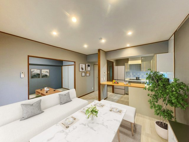 プレミアム金沢駅西の居間・リビング