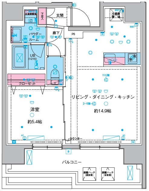 GENOVIA本所吾妻橋Ⅲの間取り