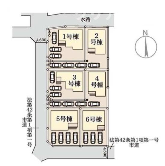 【区画図】 | 高崎市石原町第24　6号棟