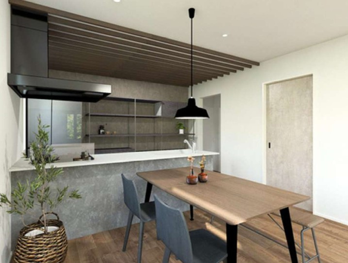 ◇令和8年1月完成予定◇平戸町 新築戸建 5480万～5580万円の居間・リビング