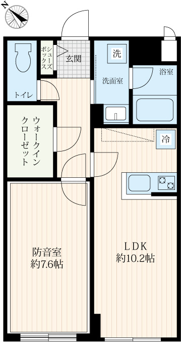「防音マンション」VORT野方レジデンスの間取り