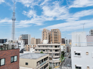 【展望】 | ハイシティ吾妻橋 | ルーフバルコニーからの眺望　当日のご見学、可能です！お気軽にお問い合わせください！※0120-133-468