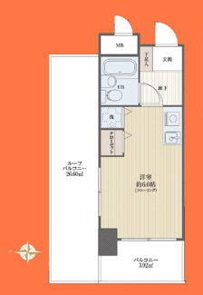 【間取り】 | ハイシティ吾妻橋